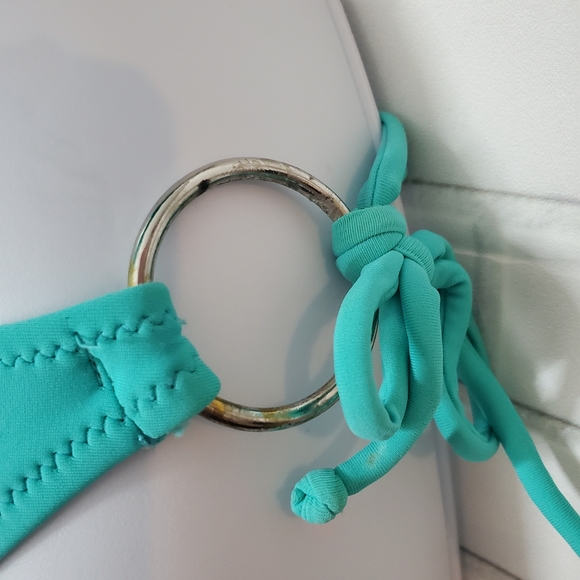 Sheridyn Swim Tuquoise Vlue Green Fringe Western Bikini - Picture 8 of 16